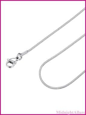 14K Gold Plated Snake Chain Necklace 1.2mm Stainless Steel Womens Chain